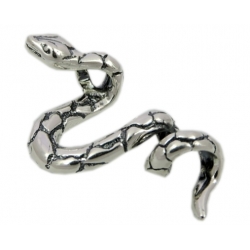 Wisiorek wąż żmija oksydowane srebro
