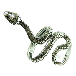 Pierścionek wąż żmija srebro r. 20