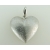 Wisiorek serce rodowane diamentowane srebro