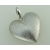 Wisiorek serce rodowane diamentowane srebro