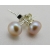 Kolczyki naturalne perły na sztyft 6 mm